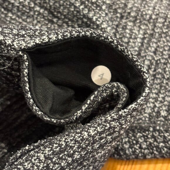 Lululemon Wunder Under 29" Mid-Rise Leggings in Coco Pique Black White Size 4 - Picture 7 of 13